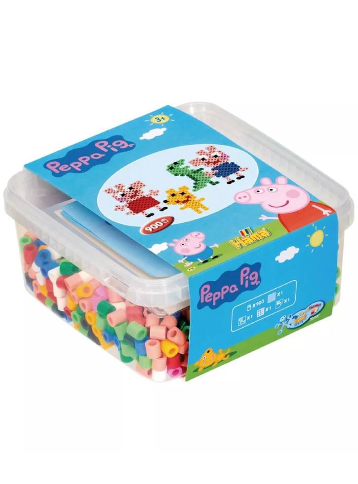 HAMA Maxi Beads Peppa Pig & Pin Plate in Bucket (8750)