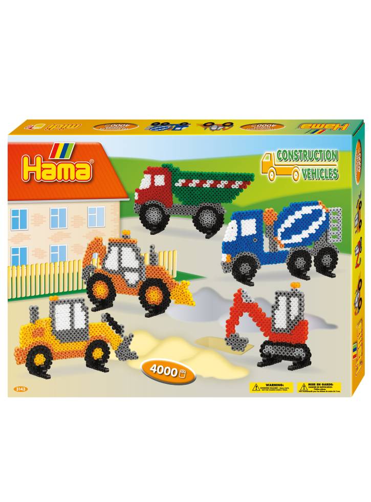 Hama Beads Midi Giftbox Construction Vehicles (3143)