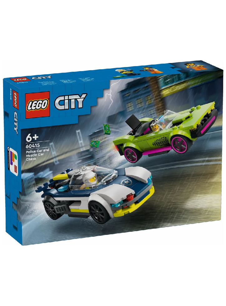 LEGO City Police Car and Muscle Car Chase (60415)