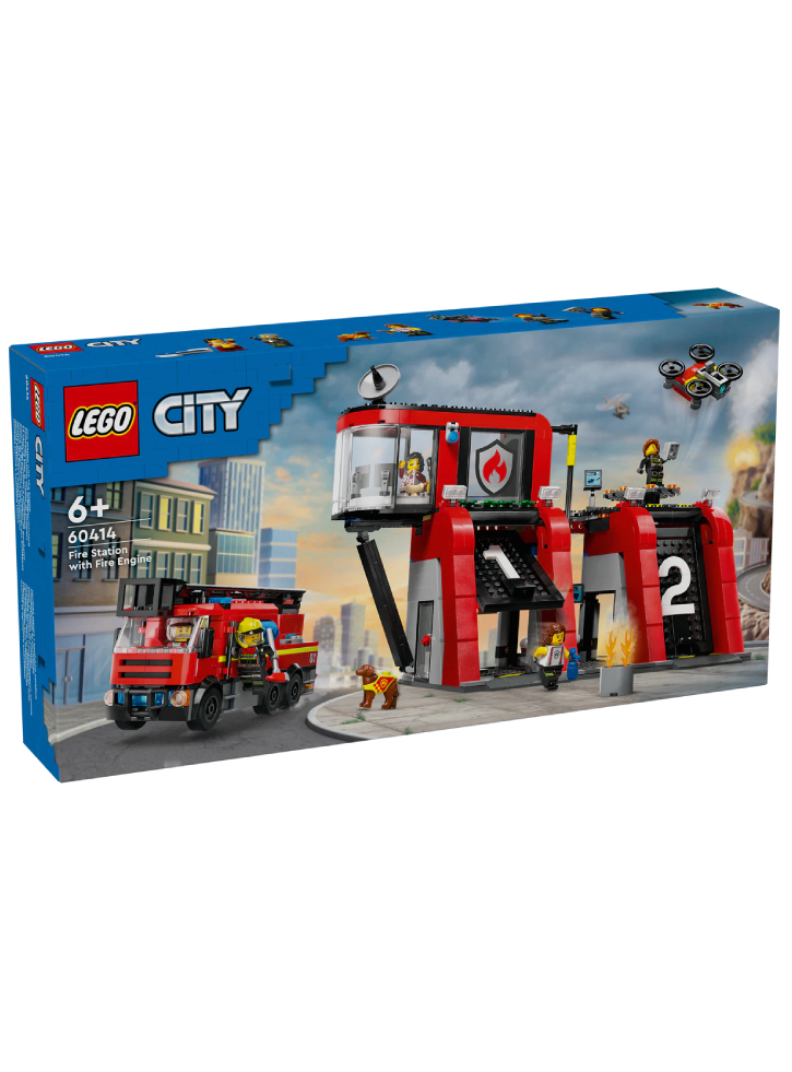 LEGO City Fire Station with Fire Truck (60414)