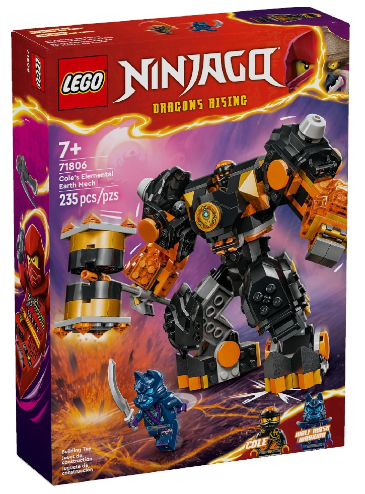 LEGO Ninjago Cole\'s Elemental Earth Mech (71806)