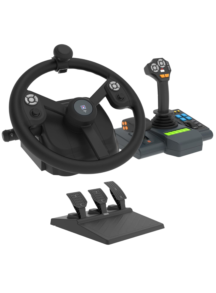 Volan Hori Farming Full-Size Steering Control Panel & Pedals (Windows 11/10)