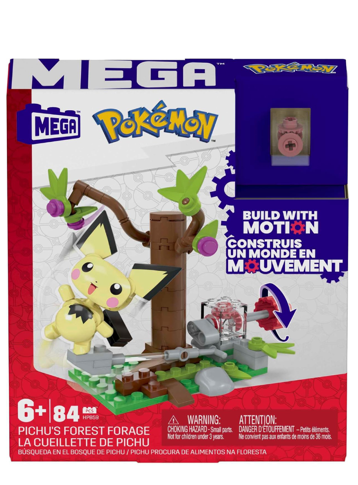 Mattel Mega Pokemon Adventure Builder Pichus Forest Forage