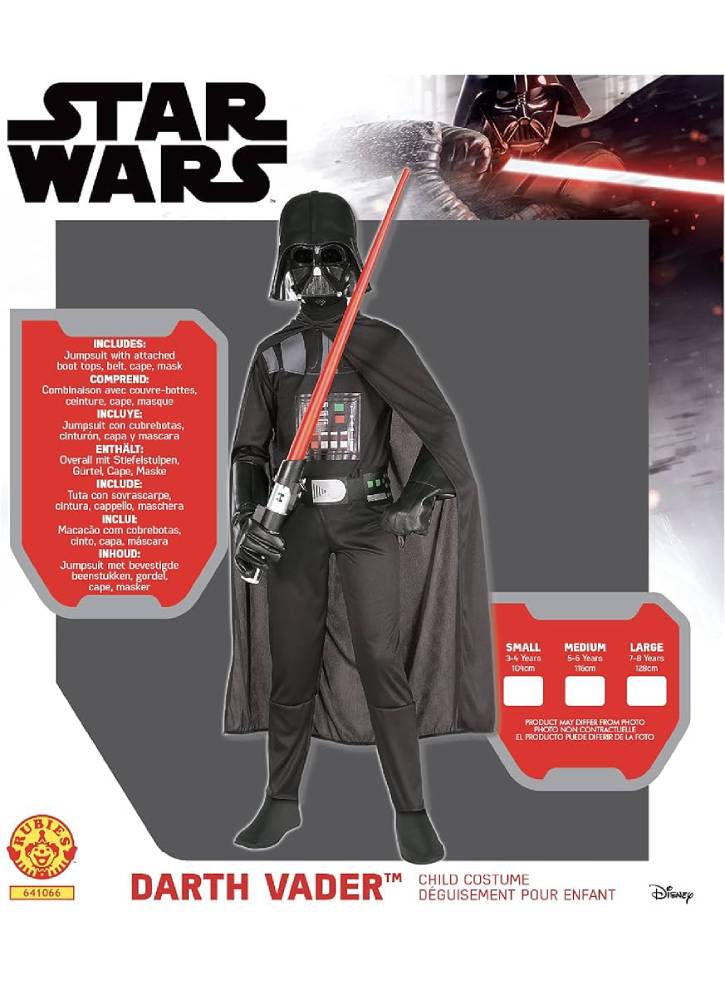 Costum Rubies Star Wars Darth Vader (104 cm)