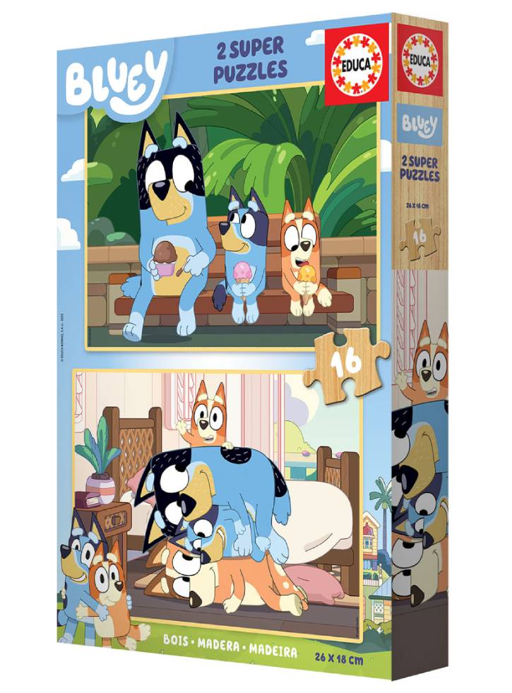 Puzzle Educa Bluey 2 - 2x16 (80-19406)