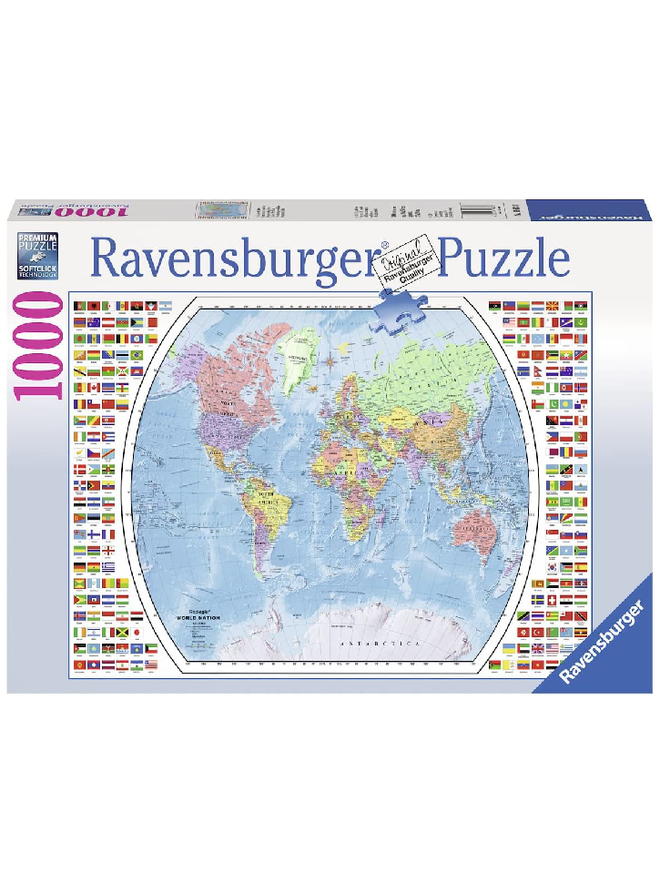 Puzzle Ravensburger Political World Map 1000pc (19633)