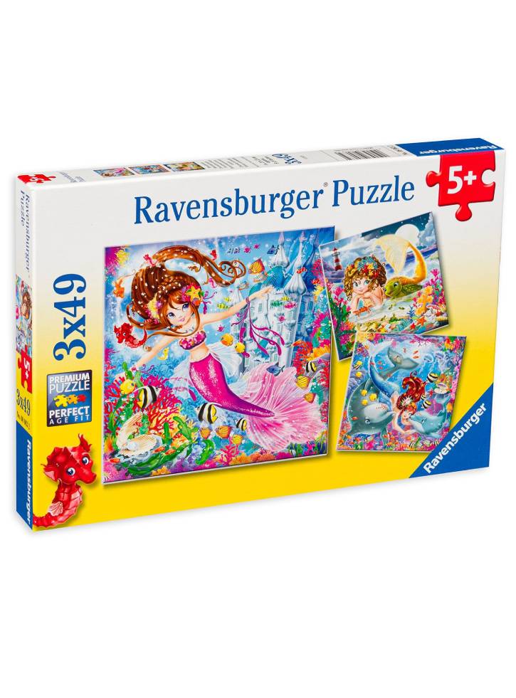 Puzzle Ravensburger Charming Mermaids 3x49pc (08063)