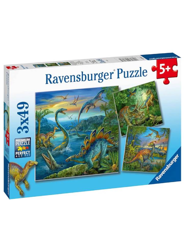 Puzzle Ravensburger Dinosaur Facination 3x49pc (09317)