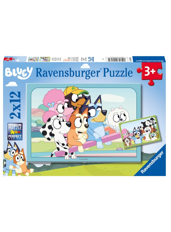 Puzzle Ravensburger Bluey 2x12pc (10105693)