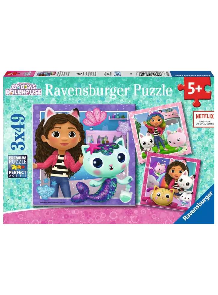 Puzzle Ravensburger Gabby\'s Dollhouse 3x49pc (10105659)