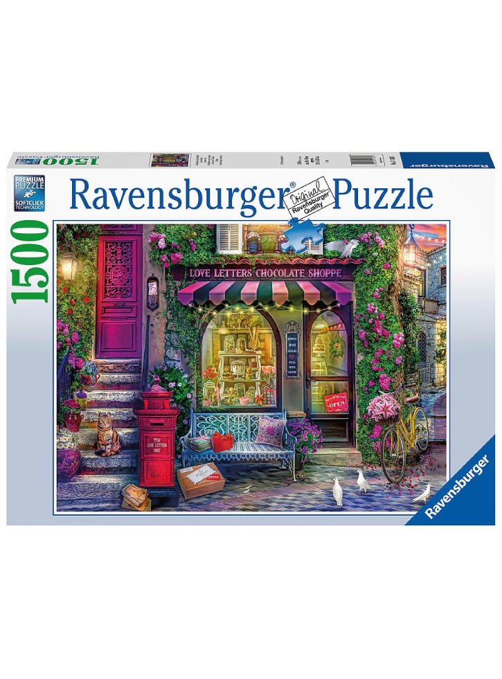 Puzzle Ravensburger Love Letters Chocolate Shop 1500pc (10217136)