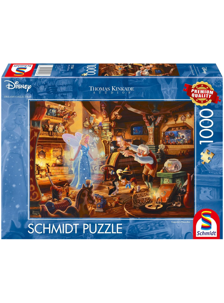 Puzzle Schmidt Thomas Kinkade Disney Geppettos Pinocchio 1000pc (SCH57526)