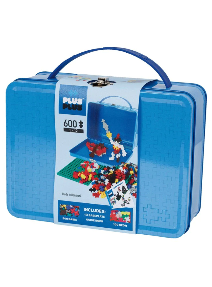 Plus-Plus Suitcase Metal blue 600pc