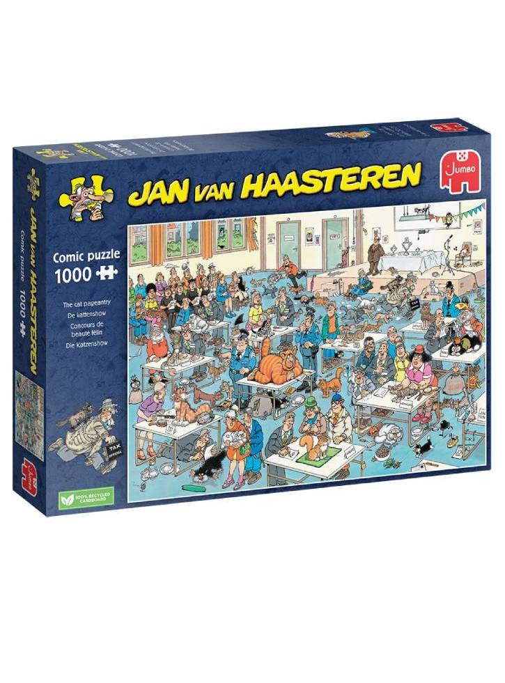 Puzzle Jan van Haasteren Cat Show 1000pc (JUM00032)