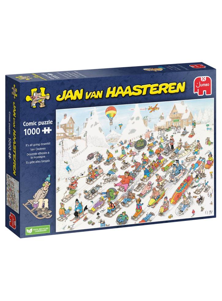 Puzzle Jan Van Haasteren Its All Going Downhill 1000pc (JUM00025)