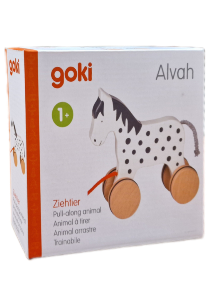 GOKI Pull-along animal horse Alvah (54963)