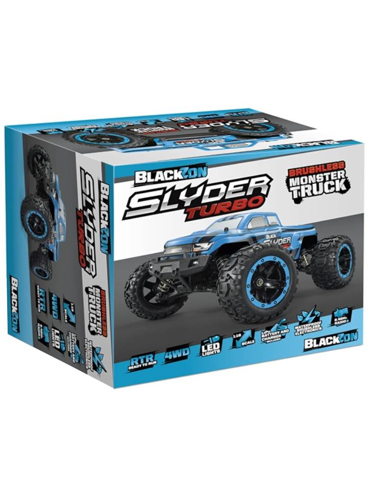 Blackzon Slyder MT Turbo 1/16 4WD 2S Brushless Blue (540201)