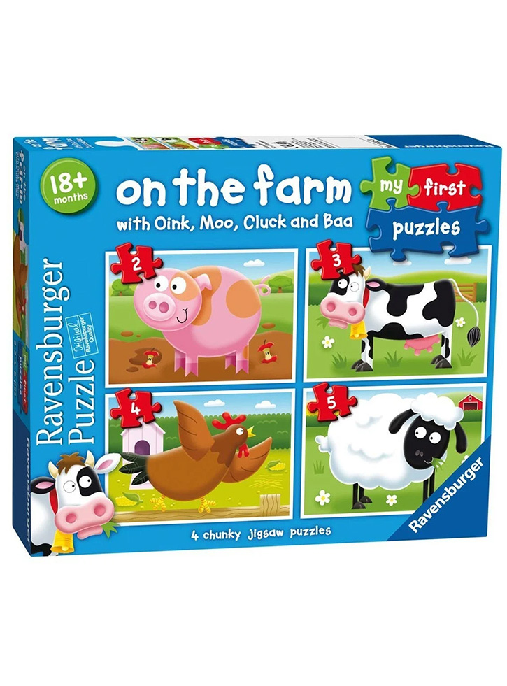 Puzzle Ravensburger On The Farm My First 2/3/4/5pc