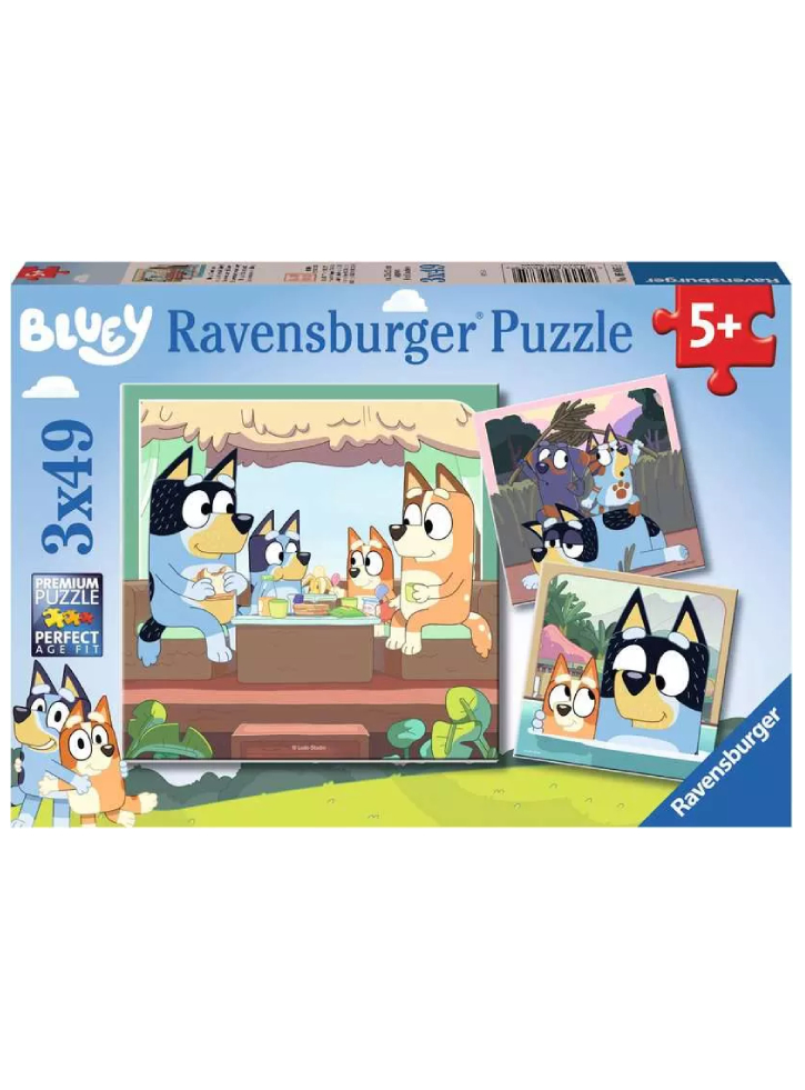 Puzzle Ravensburger Bluey 3x49pc (10105685)