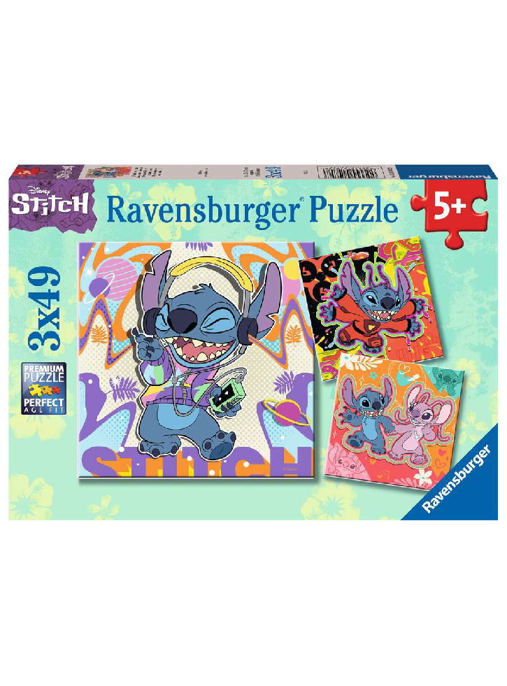 Puzzle Ravensburger Disney Stitch 3x49pc