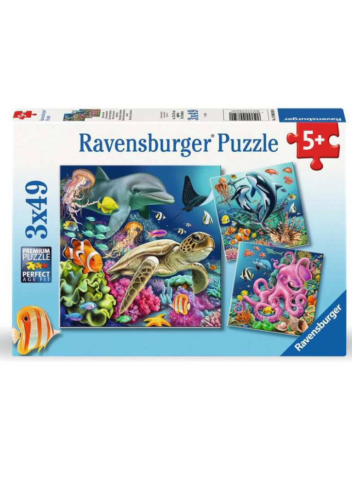 Puzzle Ravensburger Under Water 3x49pc