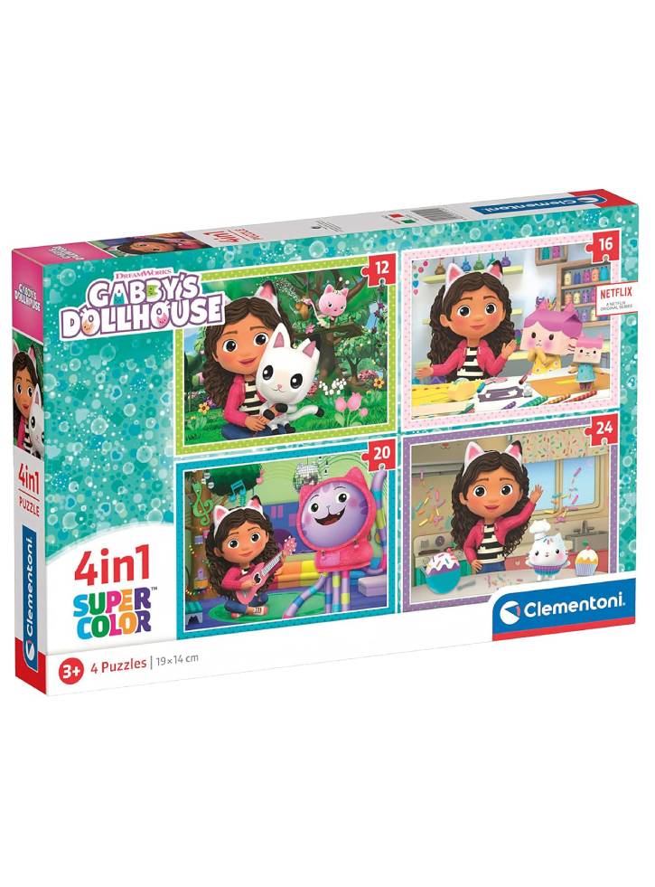 Puzzle Clementoni Gabby\'s Dollhouse 4 in 1 (21524)