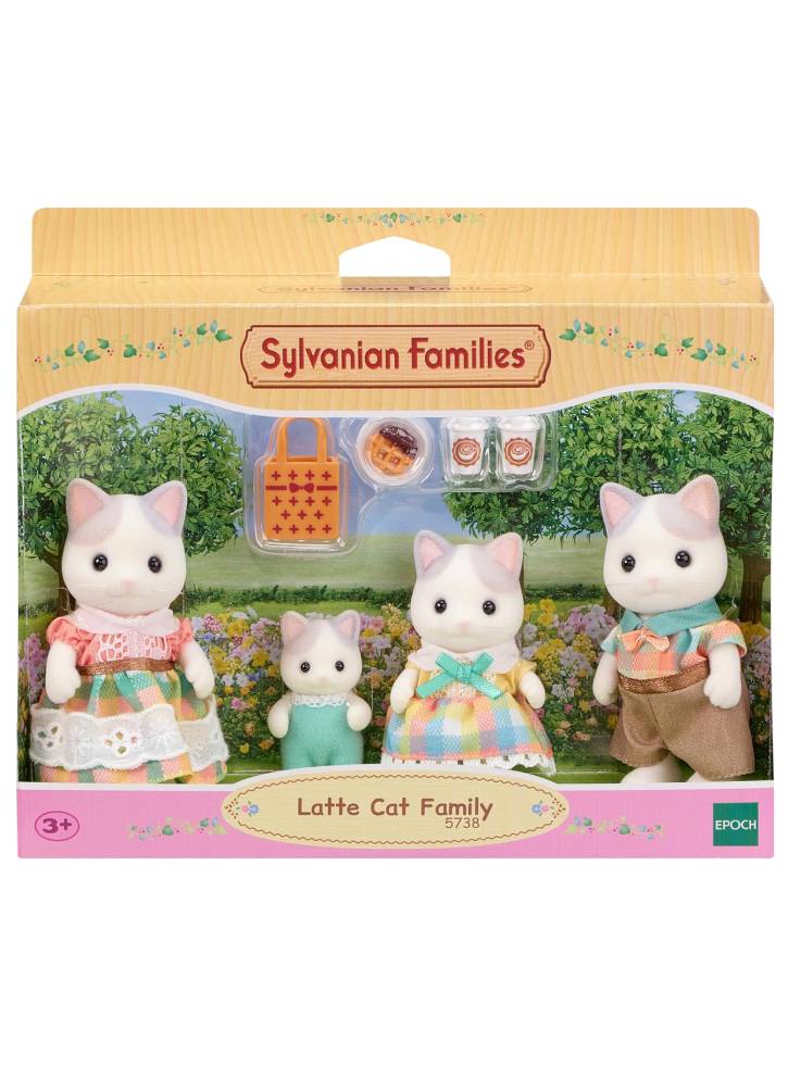 Sylvanian Families Latte Cat Family 5738