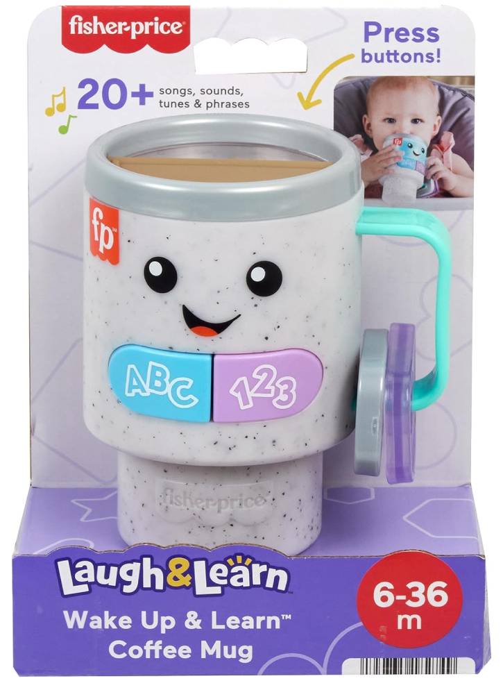 Fisher-Price Laugh Learn Wake Up Learn Coffee Mug (HWY44)