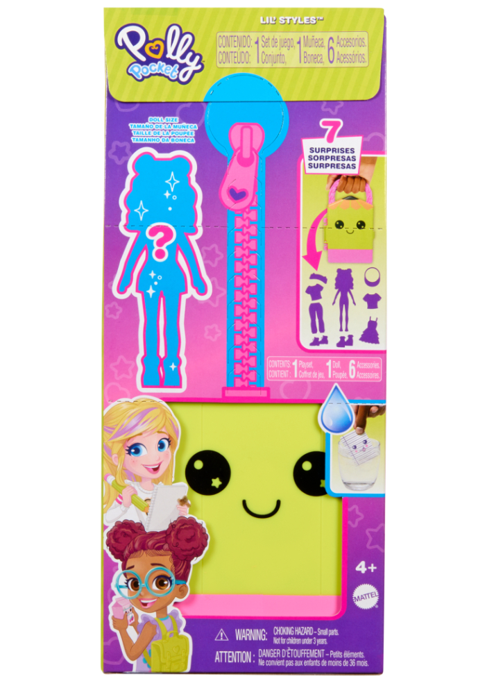 Polly Pocket Lil Styles Case Yellow (HTV04)