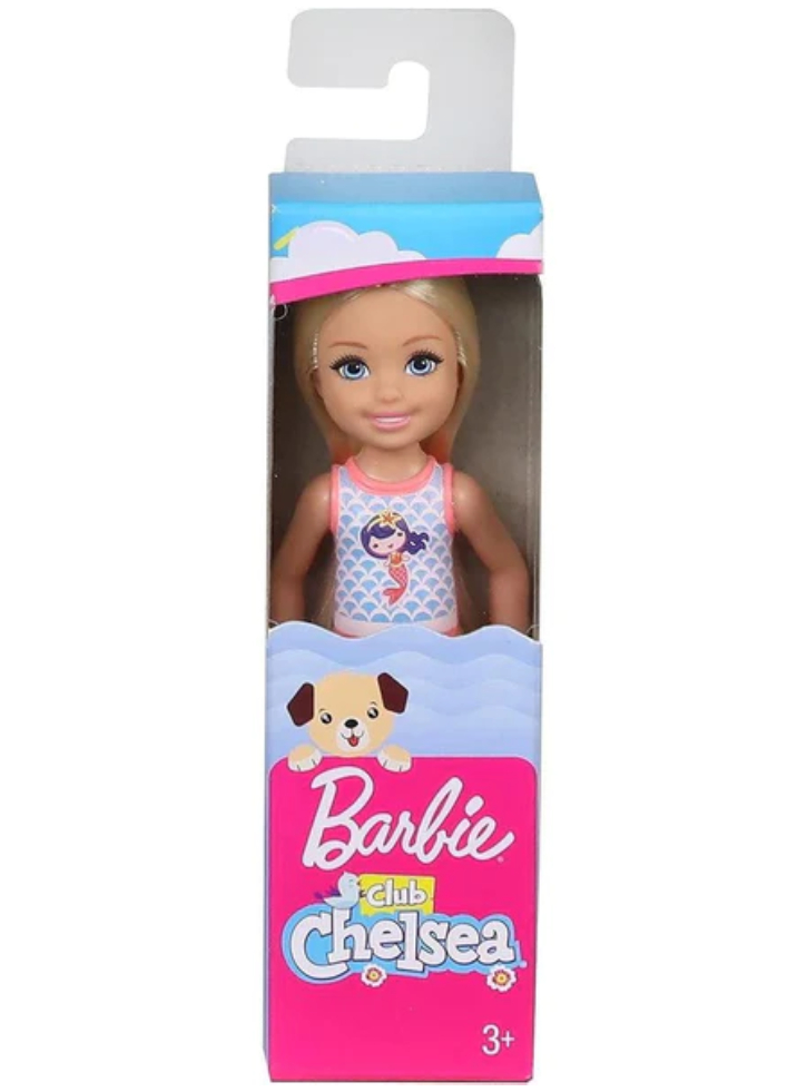 Papusa Barbie Club Chelsea Beach Mermaid Swimsuit (GHV55)