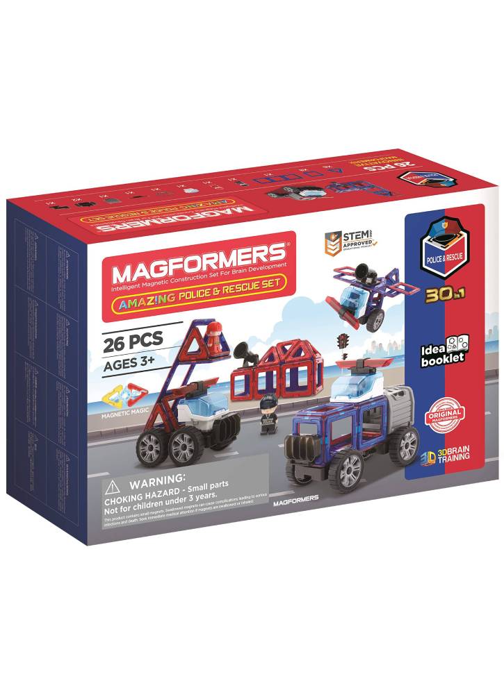 Set Magformers Amazing Police Rescue 26pc (3069)