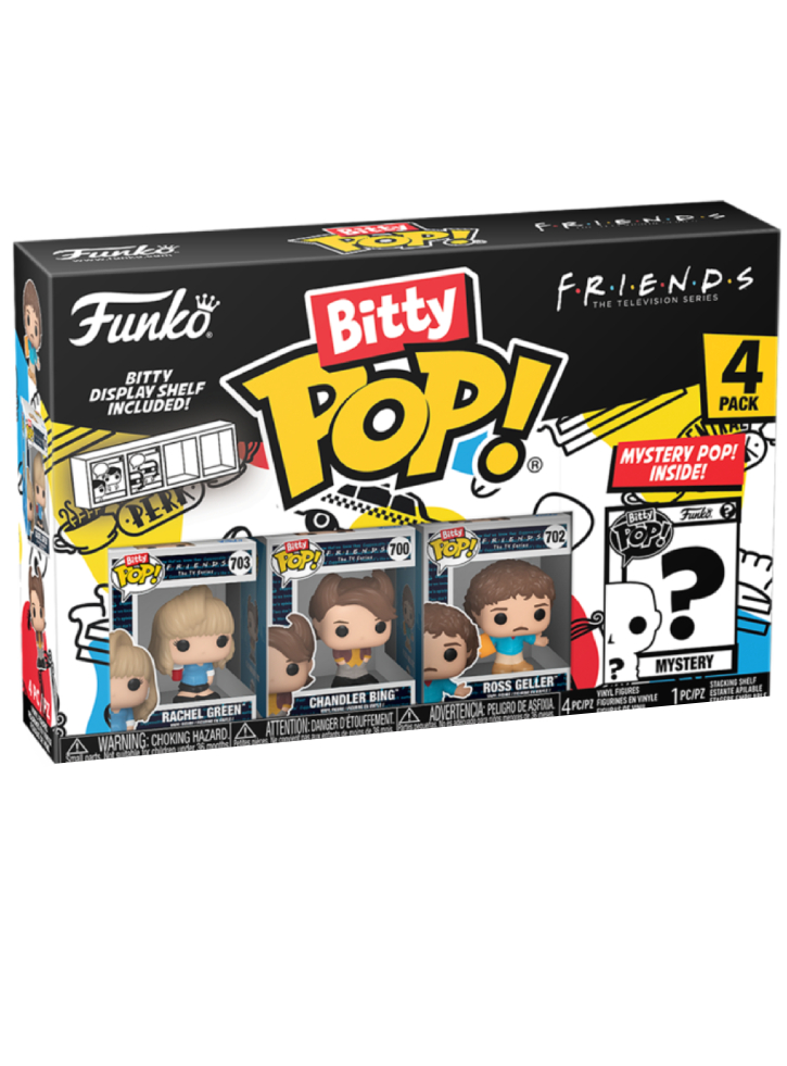 Bitty Pop 4 Pack Friends 80s Rachel Green 2.5cm