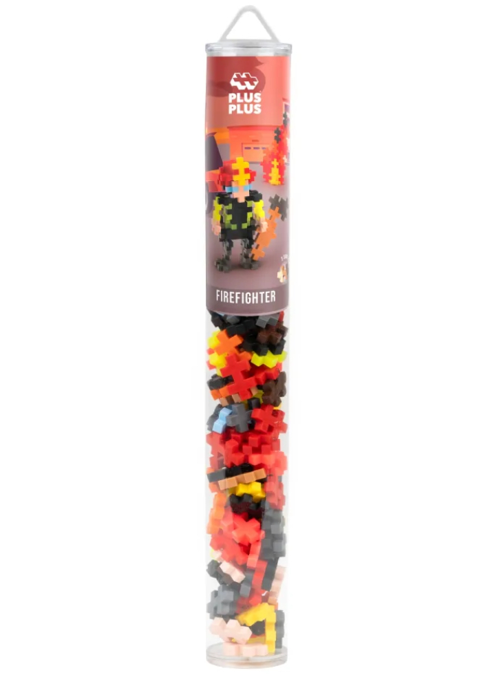 Plus-Plus Firefighter 100pc Tube (4294)