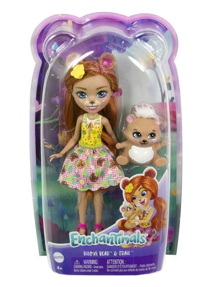 Enchantimals Mini Doll Biloxi Bear Trail (HTP81)