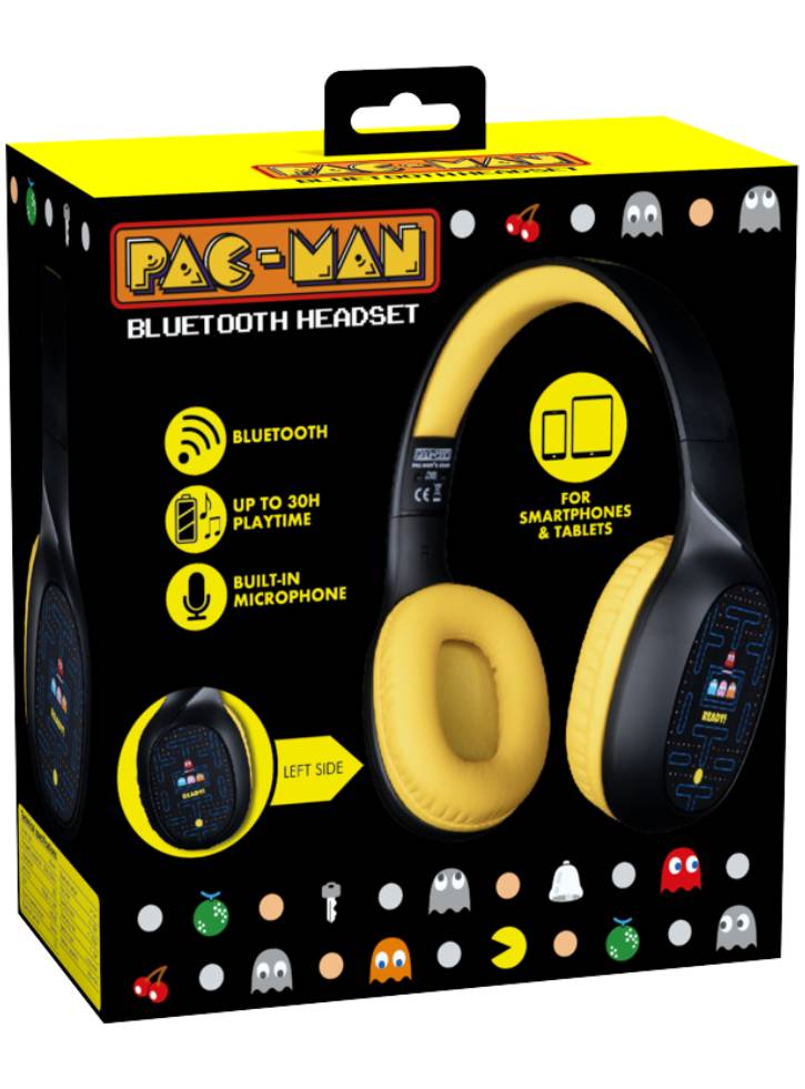 Headset Konix Casque Bluetooth Pacman