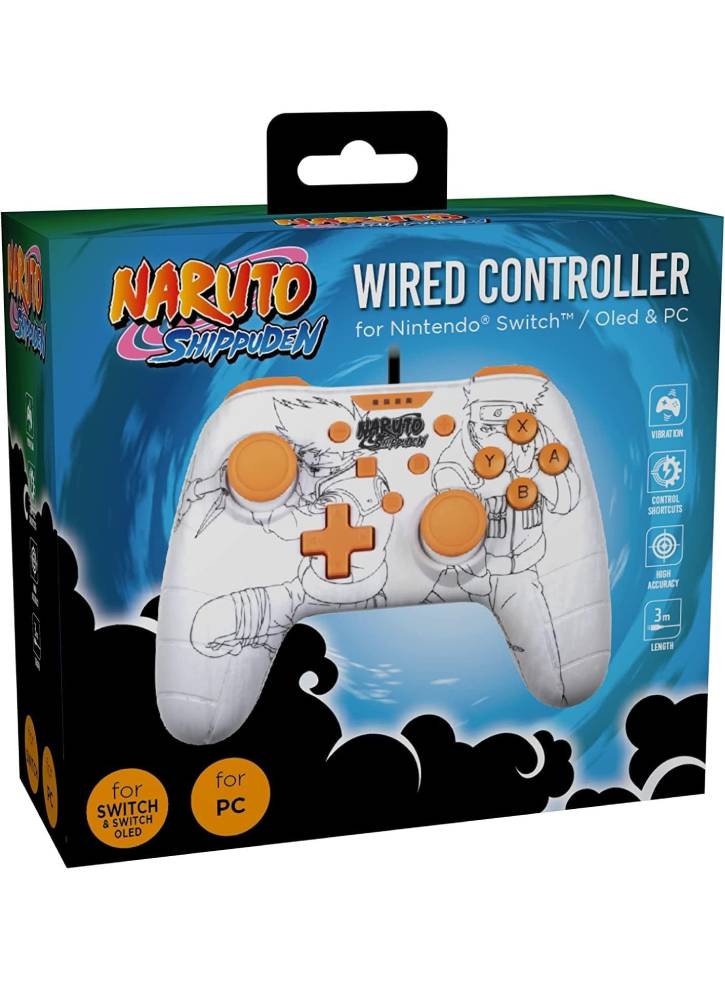 Controller Konix Naruto Wired White - Nintendo Switch