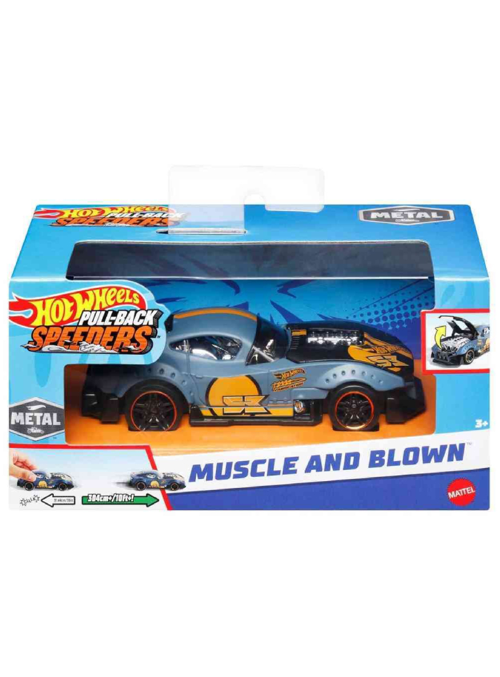 Hot Wheels Pull-Back Speeders Muscle and Blown (1:43) (HPR75)