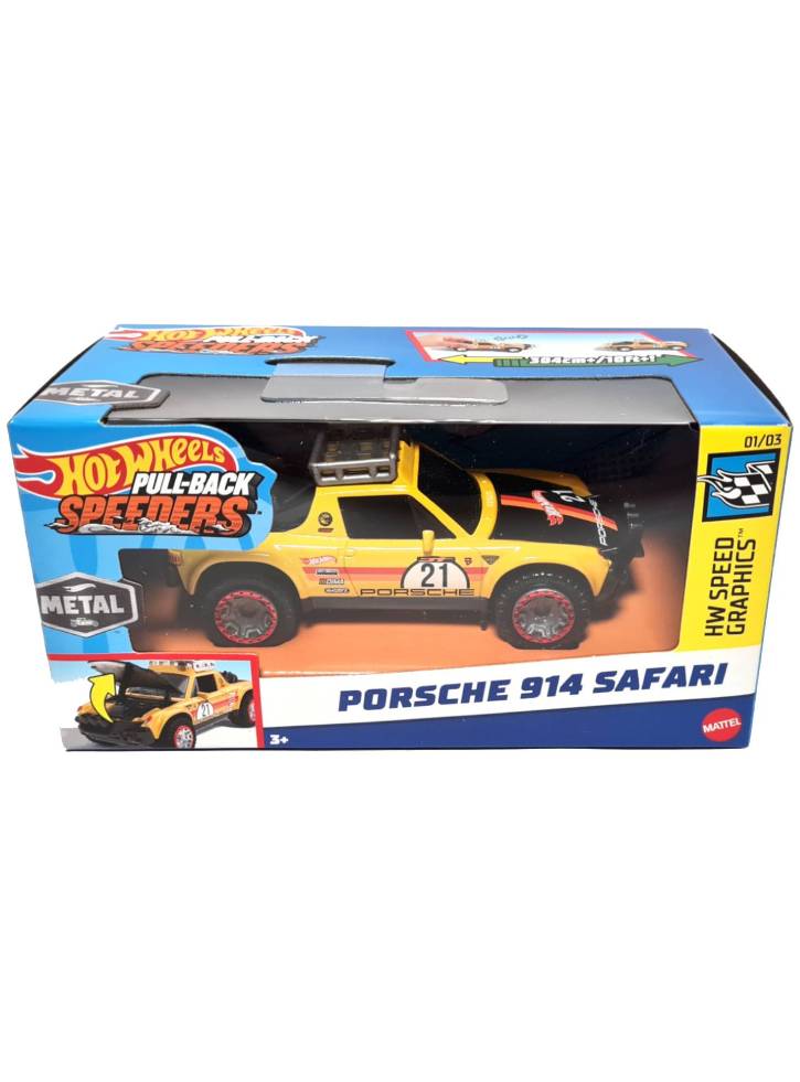 Hot Wheels Pull-Back Speeders Porsche 914 Safari (1:43) (HWH34)