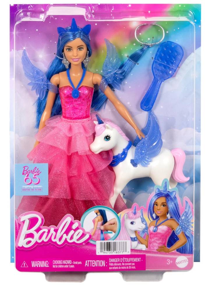 Barbie 65 Inspiring Stories A Touch of Magic Doll Unicorn (HRR16)