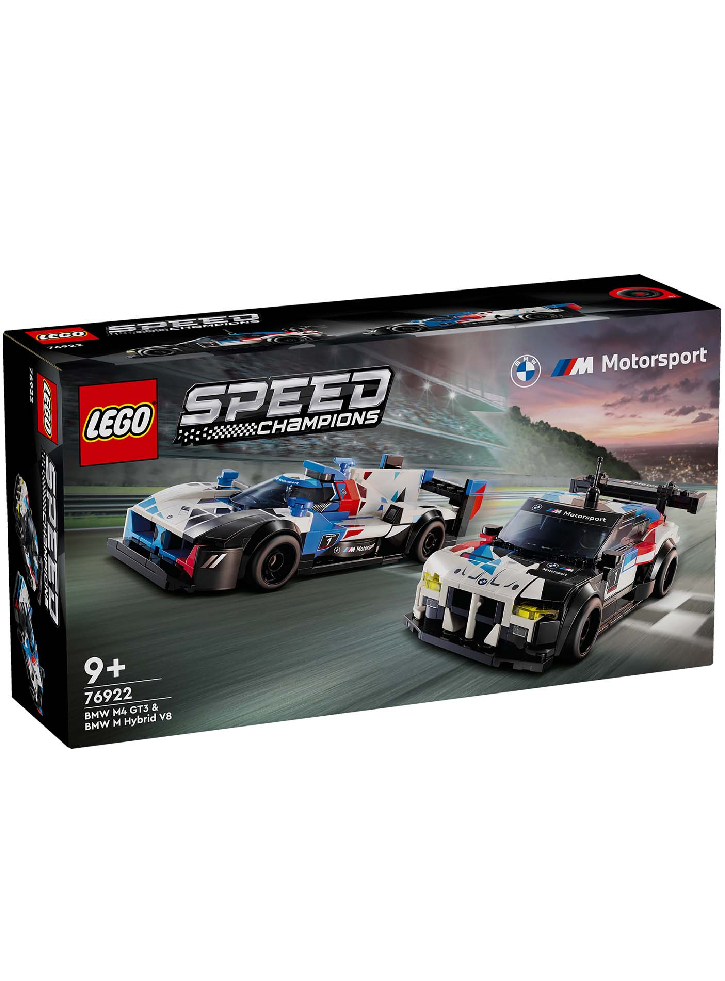 LEGO Speed Champions Bmw M4 Gt3 Bmw M Hybrid V8 Race Cars (76922)