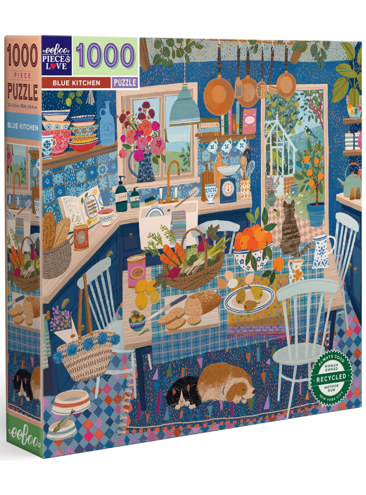 Puzzle eeBoo 1000pc Blue Kitchen (EPZTBUK)