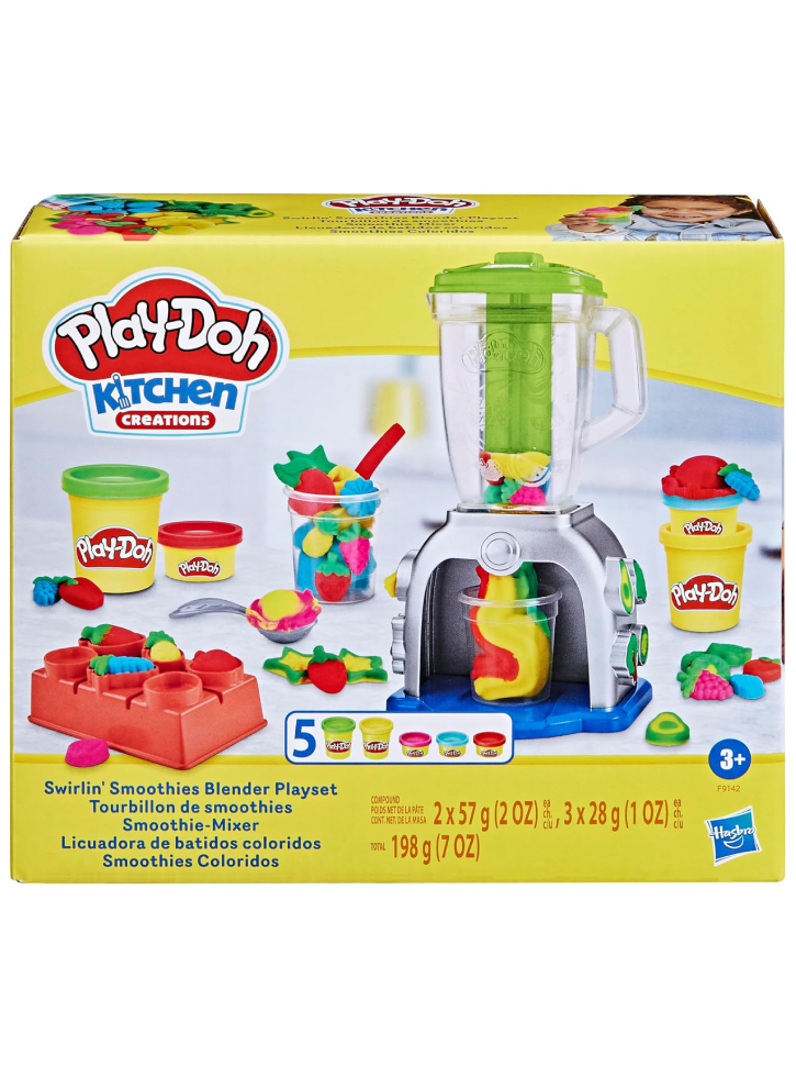 Hasbro Play-Doh Kitchen Creations Swirlin Smoothies Blender Playset (F9142)