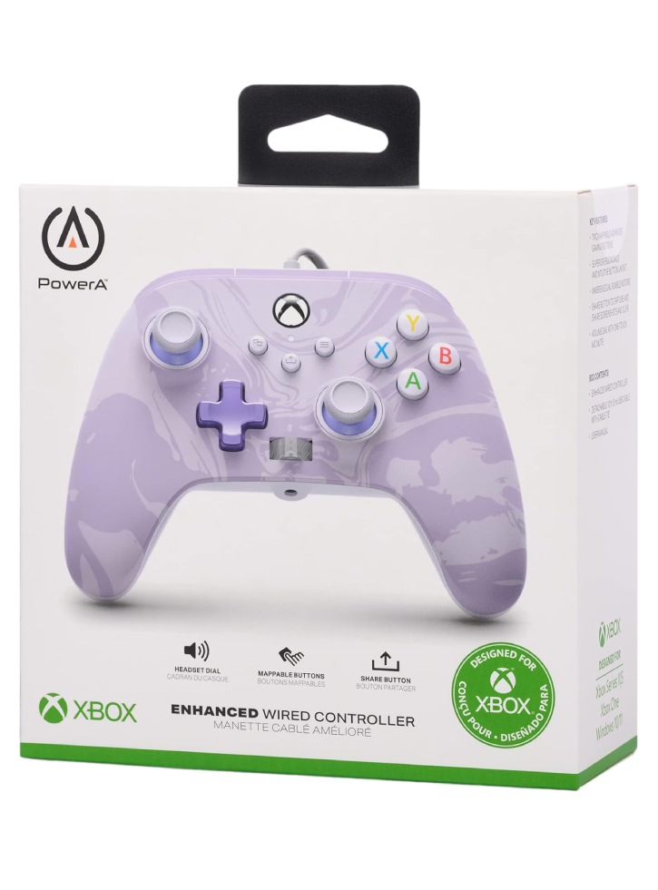 Controller PowerA Enhanced Wired Lavender Swirl