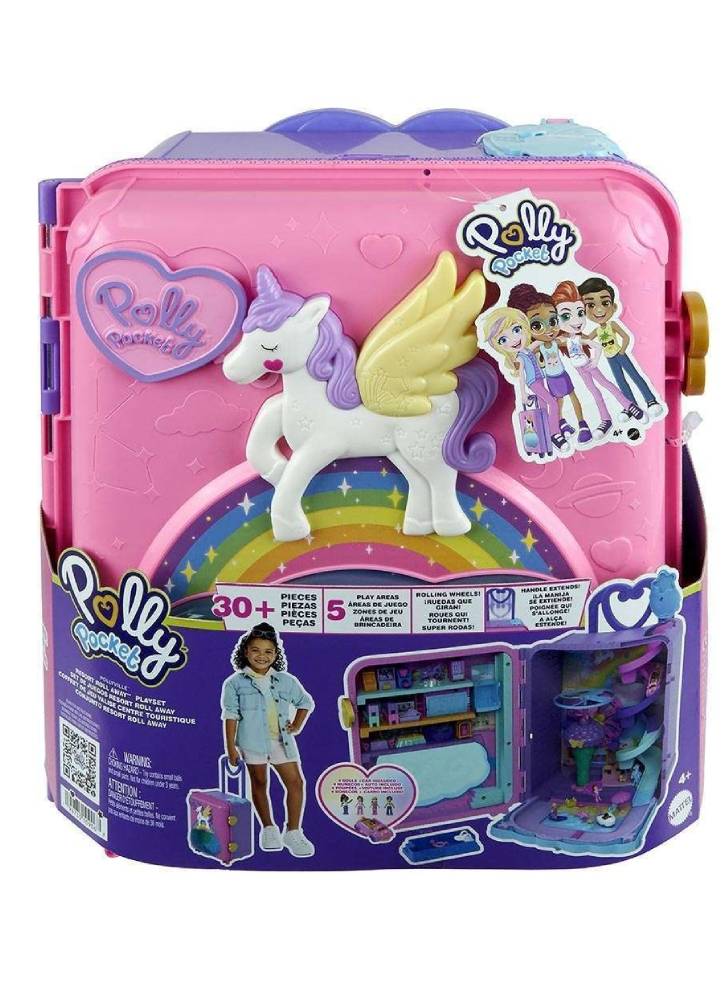 Polly Pocket Pollyville Resort Roll Away Playset (HKV43)