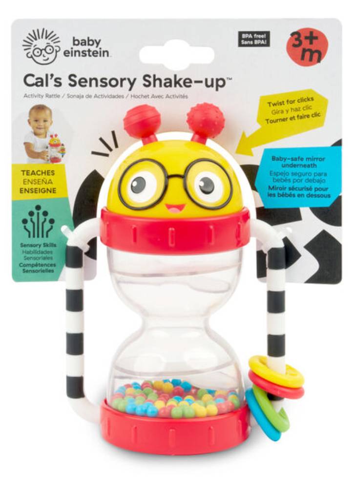 Baby Einstein Rattle, Cal\'s Sensory Shake-uptm (BE-16707)