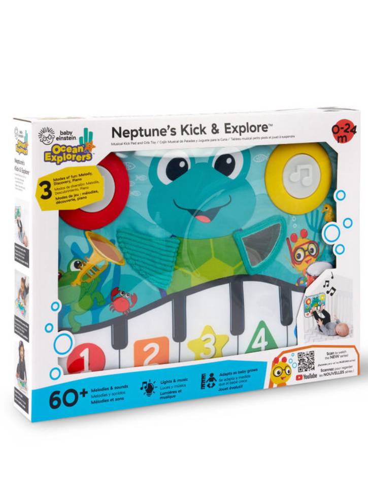 Baby Einstein Musical Kick Pad and Crib Toy, Neptune\'s Kick & Exploretm (BE-12926)