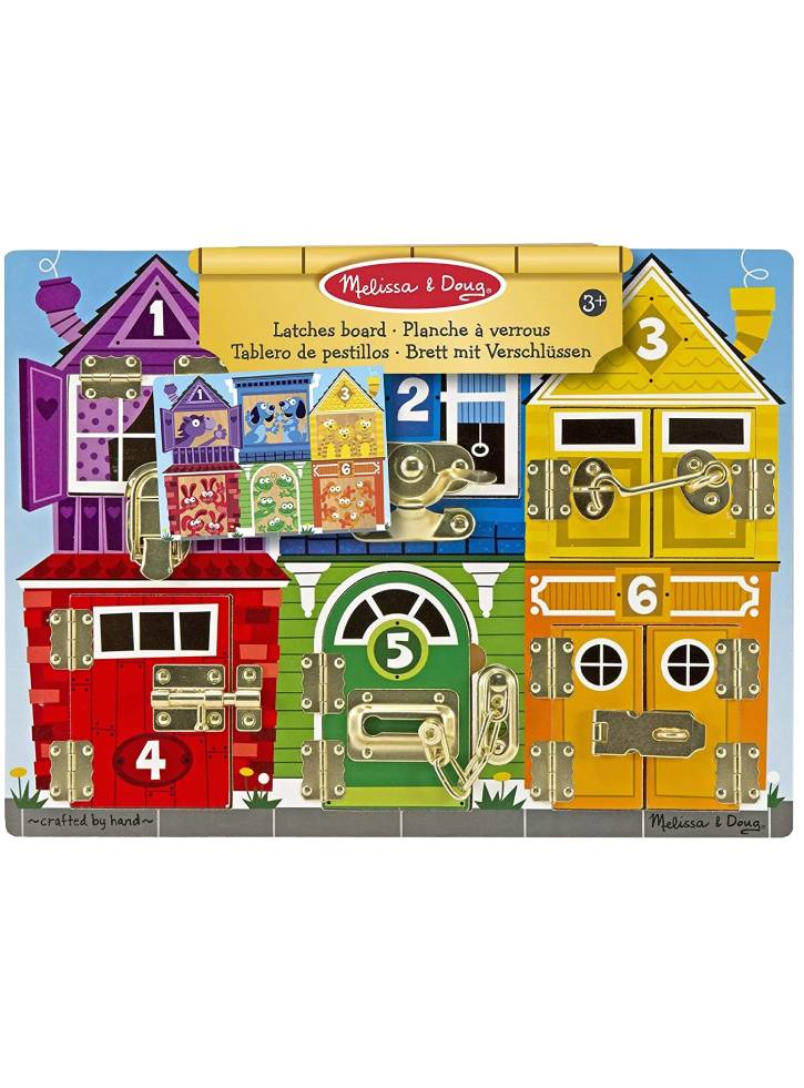 Melissa & Doug Latches Wooden Activity Board (13785)