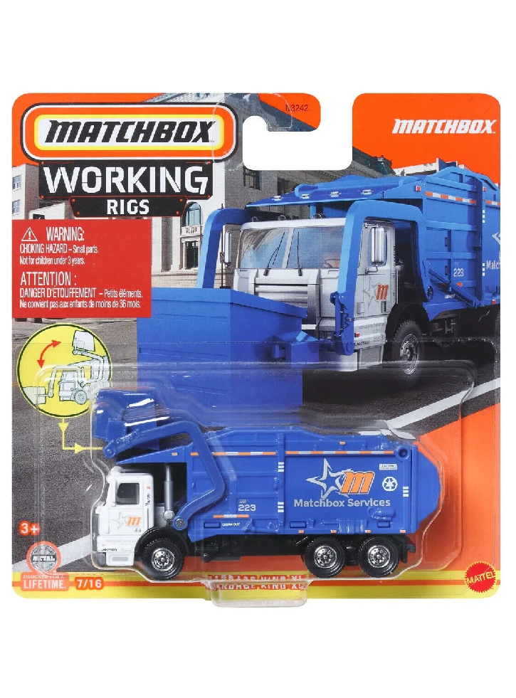 Matchbox Real Working Rigs Garbage King Xl (hvv12)