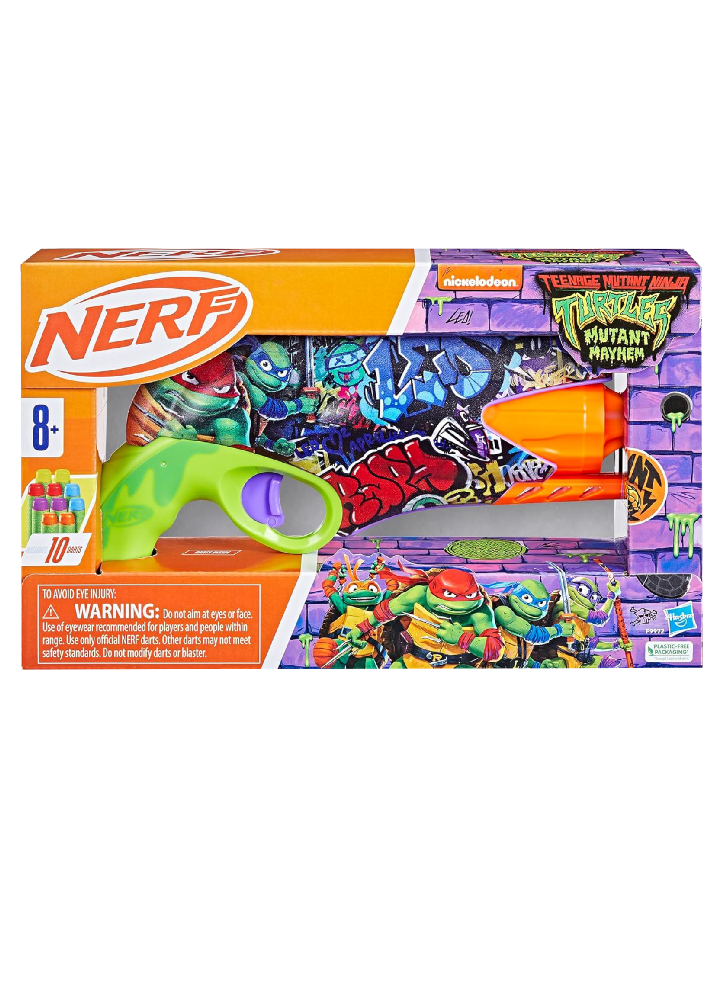 Nerf Teenage Mutant Ninja Turtles Mutant Mayhem Blaster (f9972)