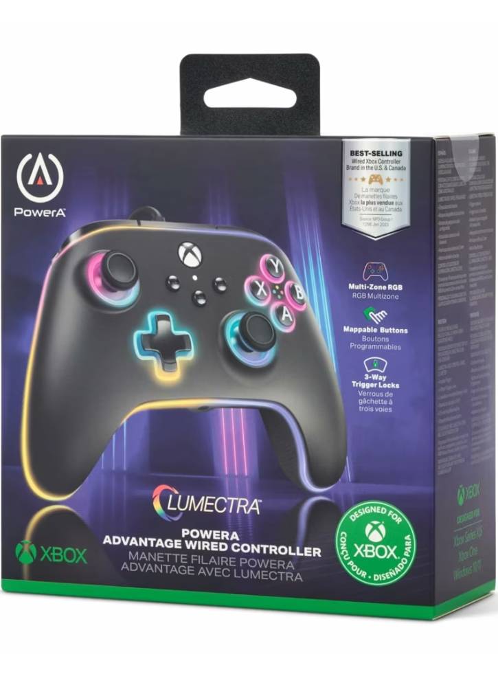 Controller PowerA Advantage Wired m/ Lumectra Black